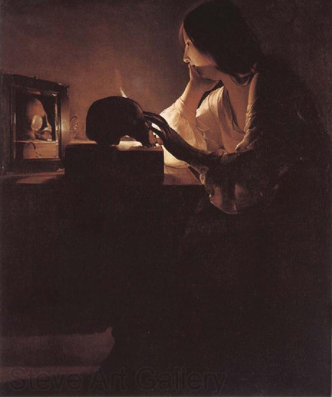 Georges de La Tour The botfardiga Maria Magdalena Norge oil painting art